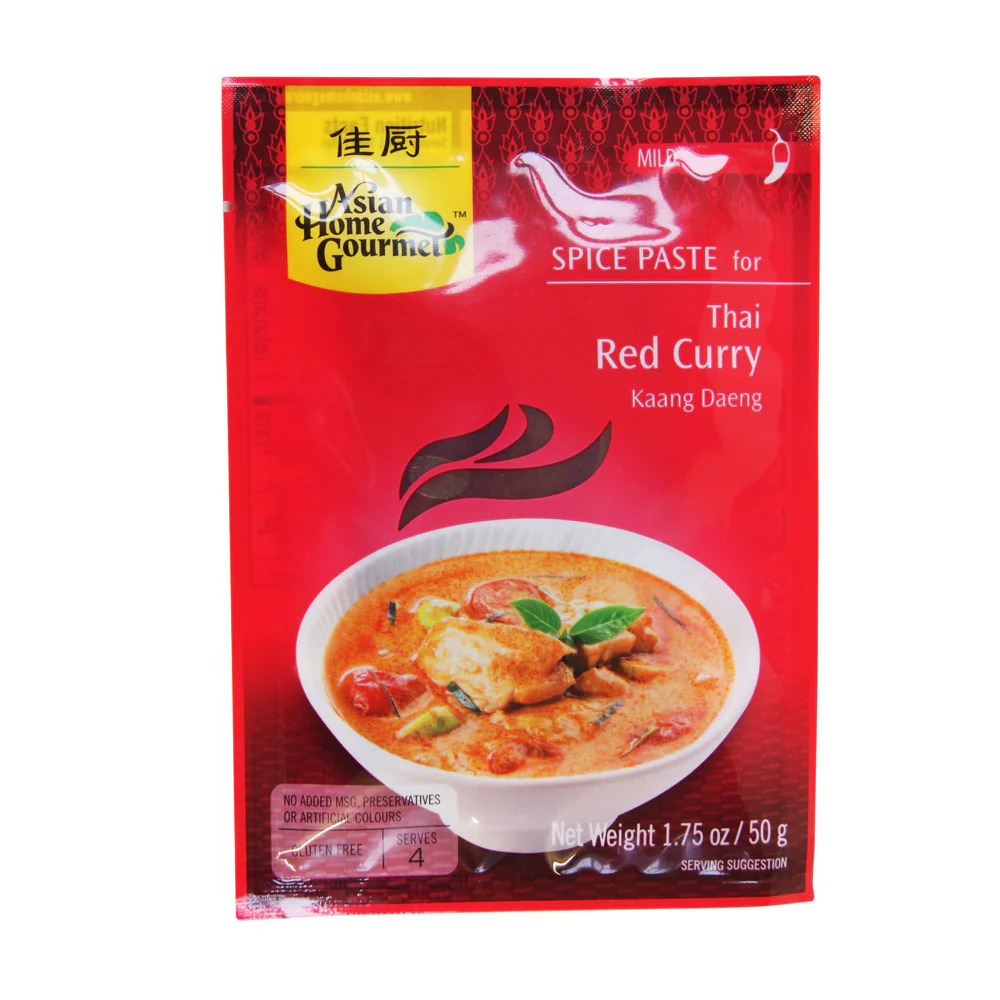 Asian Home Gourmet Thai Red Curry Spice Paste - 50g