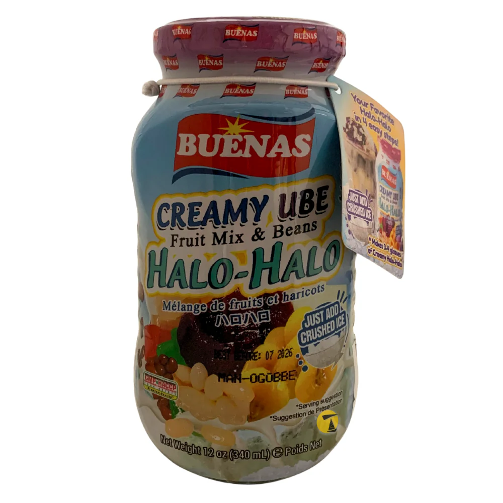 Buenas Creamy Ube Fruit Mix & Bean (Halo - Halo) - 340ml