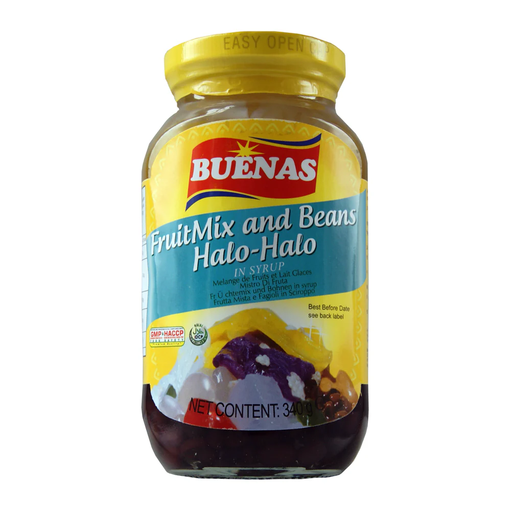 Buenas Fruit Mix and Bean in Syrup (Halo - Halo) - 340g