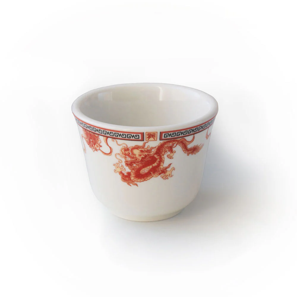 Cameo China Dragon Design Durable Oriental Teacup