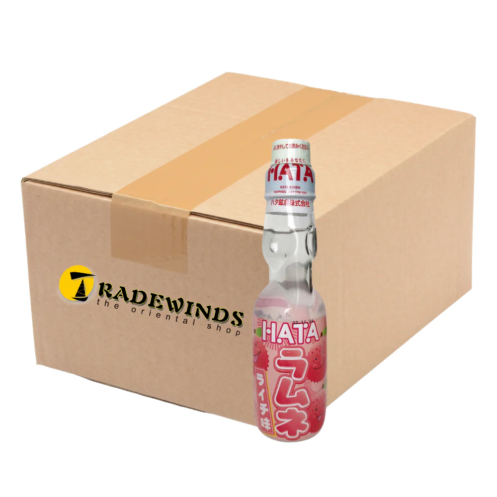 Hatakosen Lychee Flavour Ramune - 30x200ml