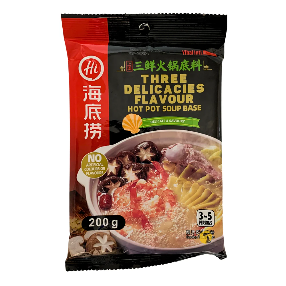 HDL Three Delicacies Flavour Hot Pot Soup Base - 200g