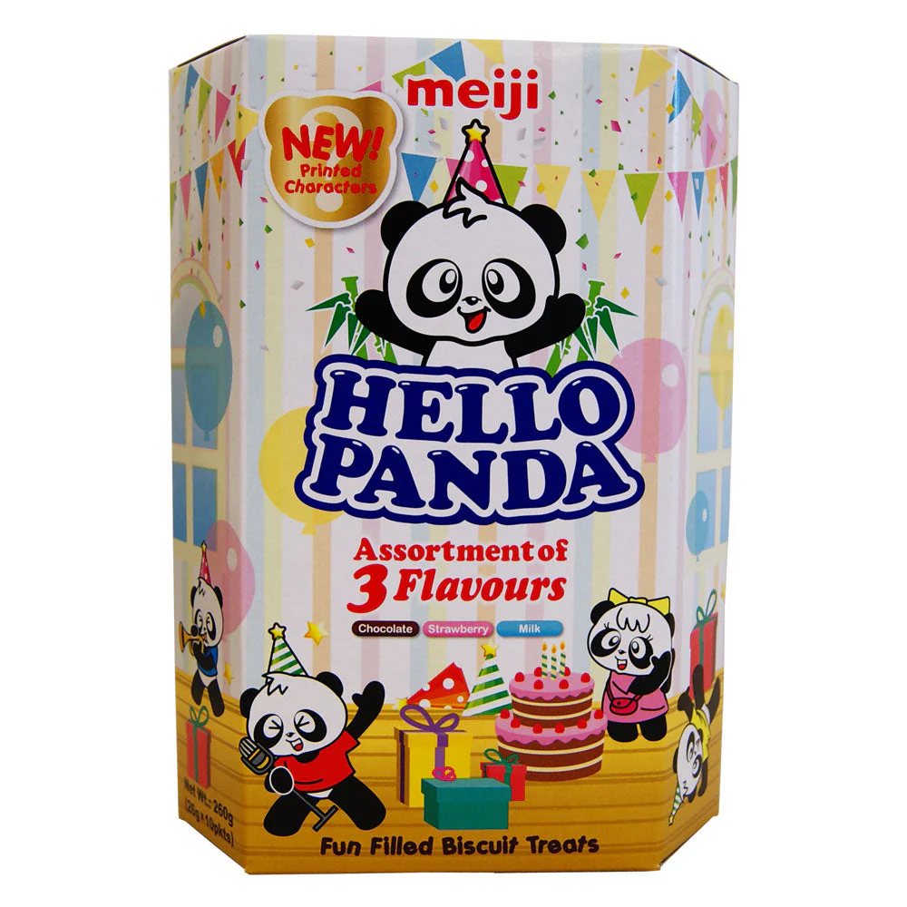 Hello Panda Assorted Flavour Filled Biscuit - 8x(10x26g)