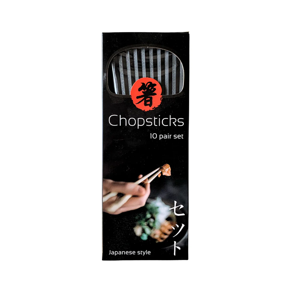 Japanese Black Alloy Chopsticks - 10 Pairs