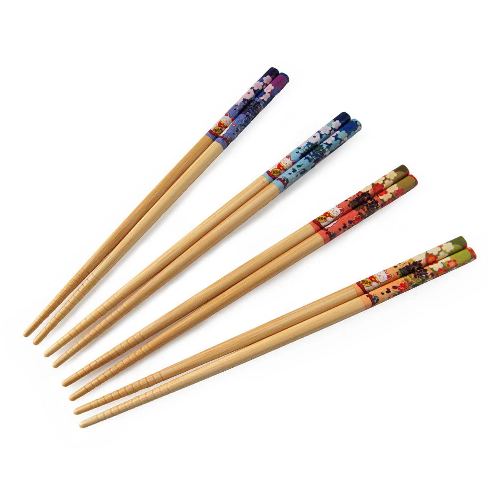 Japanese Chopsticks Lucky Cat Design