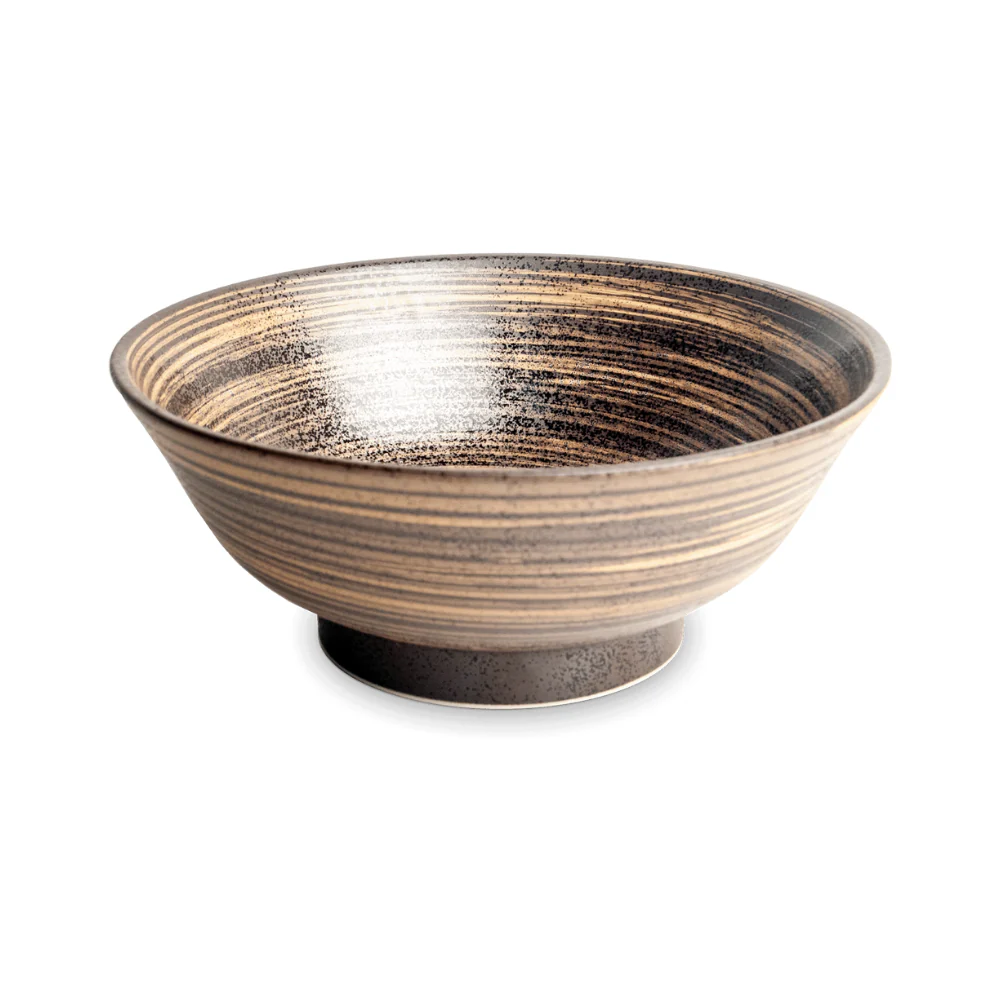 Japanese Uzu Brown Bowl - Ø22cm