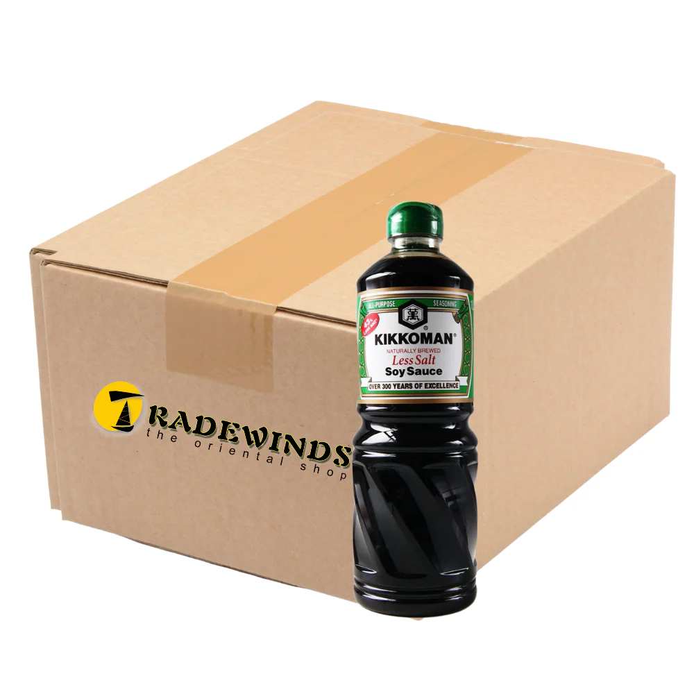 Kikkoman Less Salt Soy Sauce - 6x975ml