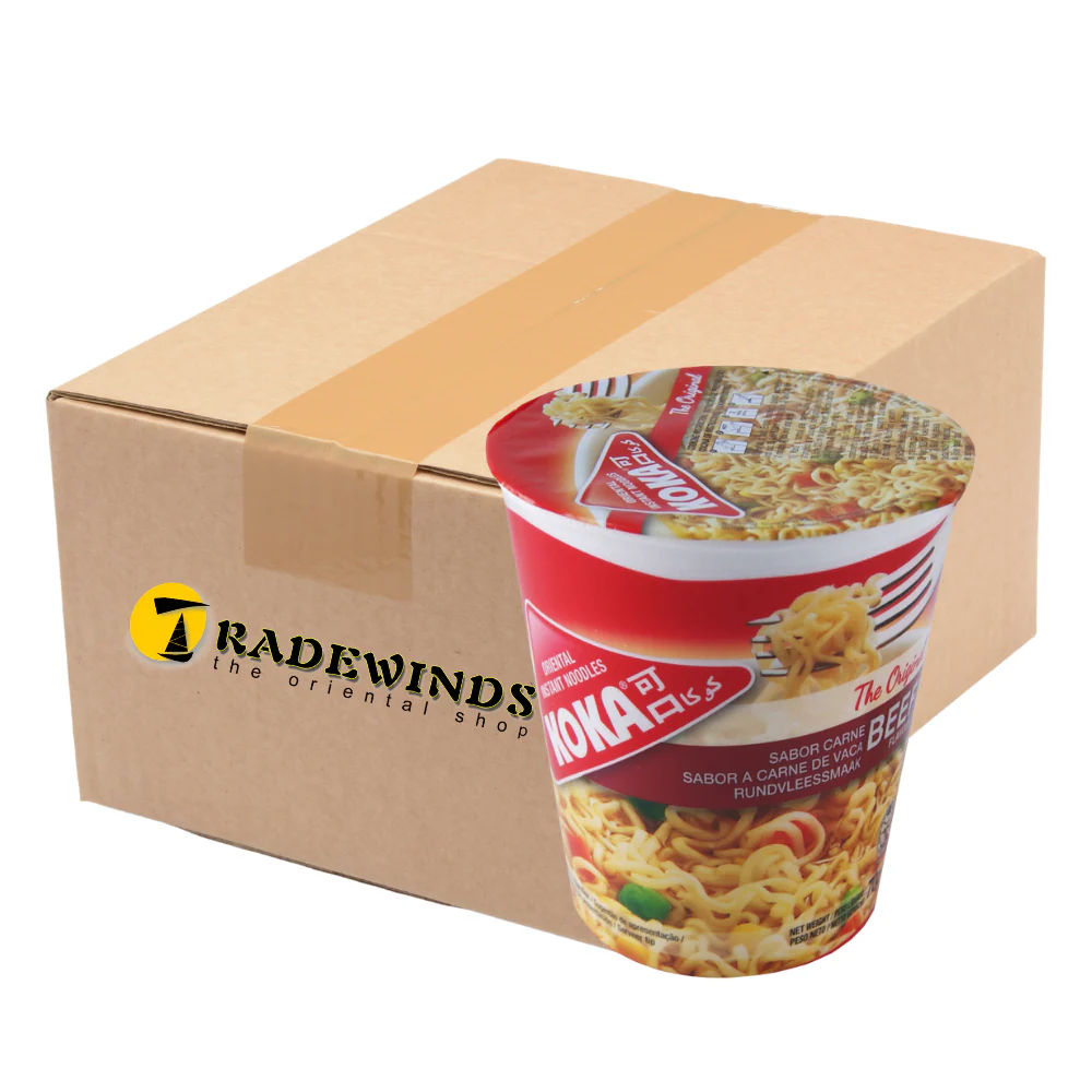 Koka Cup Noodles - Beef Flavour - 12 Cups
