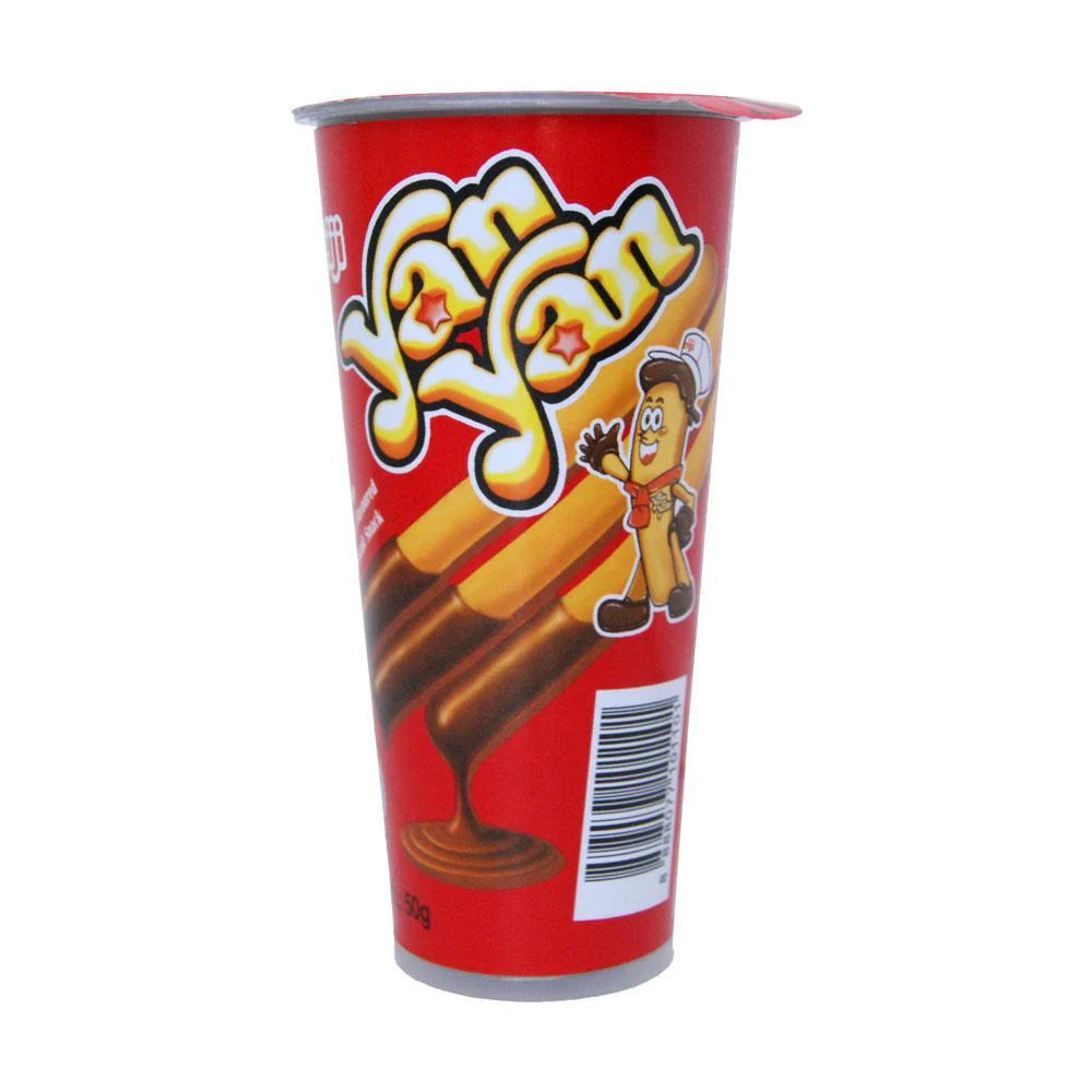 Meiji Yan Yan Creamy Chocolate Flavoured Dip Biscuit Snack - 10x50g