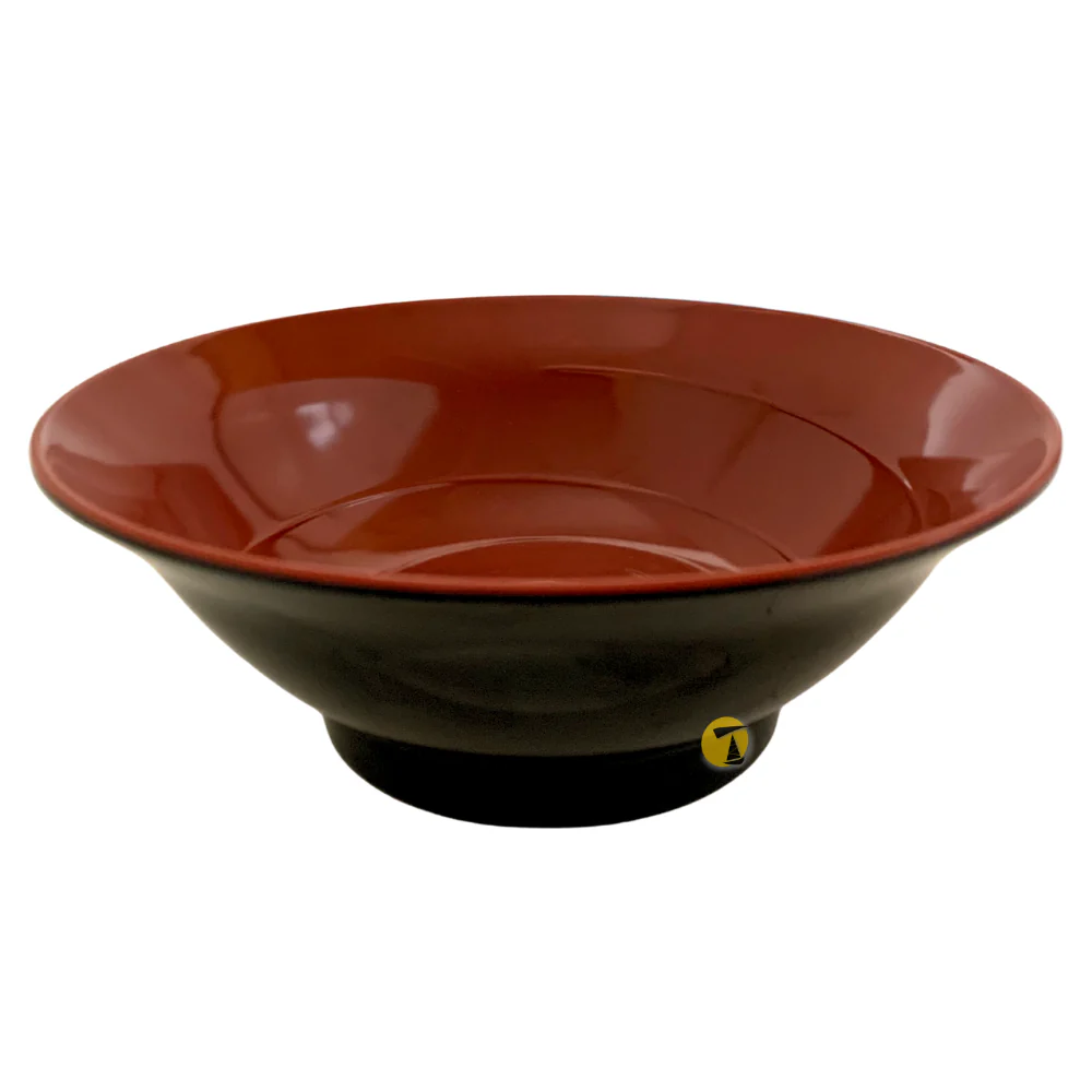 Melamine Black & Red Ramen Bowl - 20cm