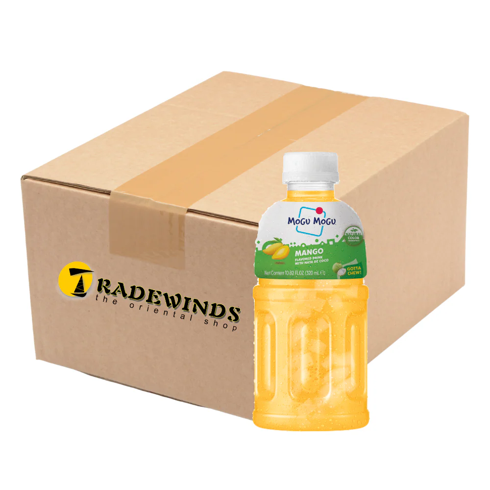 Mogu Mogu Mango Flavoured Drink with Nata de Coco - 24x320ml