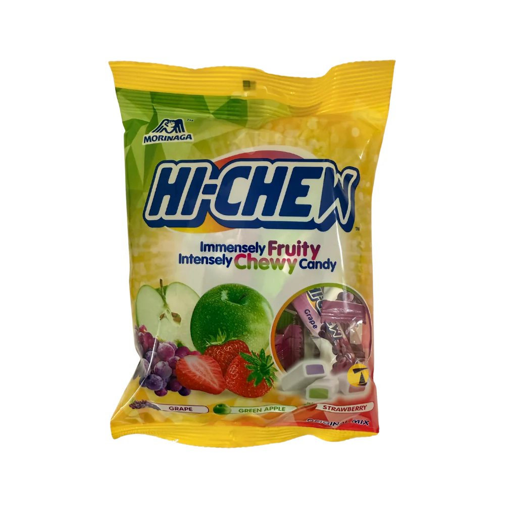 Morinaga Hi-Chew Original Mix (Grape, Green Apple, Strawberry) Chewy Candy - 100g