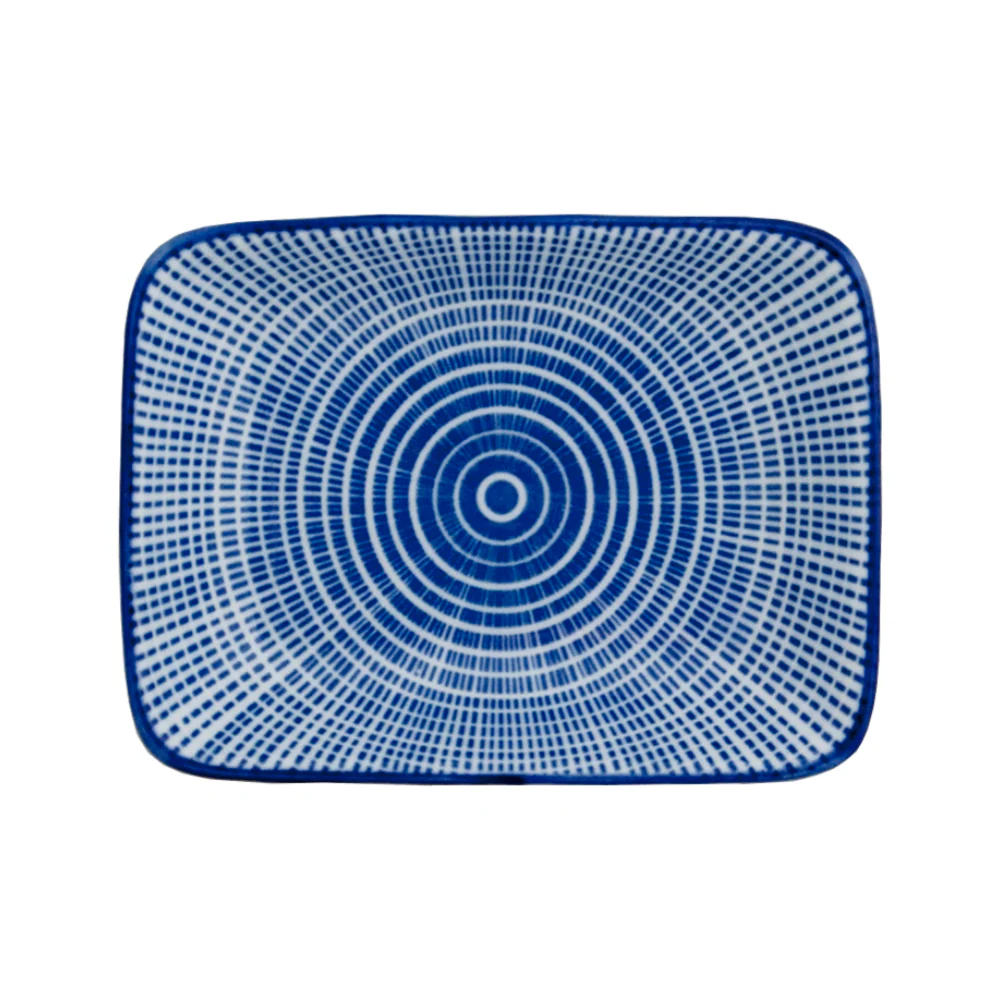 Oriental Tokusa Blue & White Sauce Dish