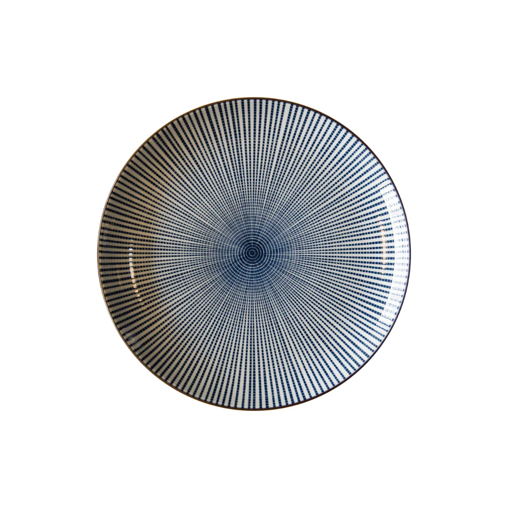 Oriental Tokusa Blue & White Small Plate - Ø15cm - Image 2