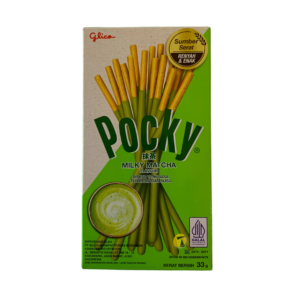 Pocky Sticks Milky Matcha Green Tea Flavour - 33g