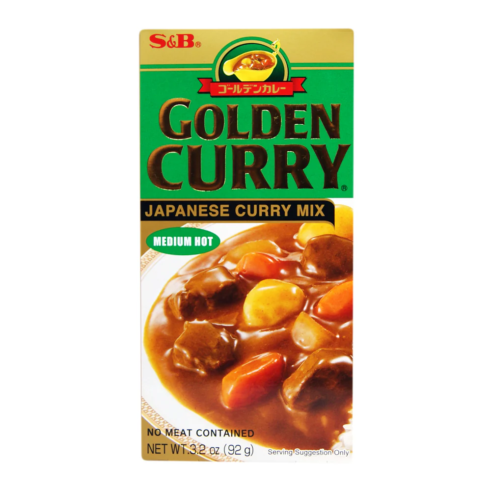 S&B Golden Curry Sauce Mix - Medium Hot - 92g