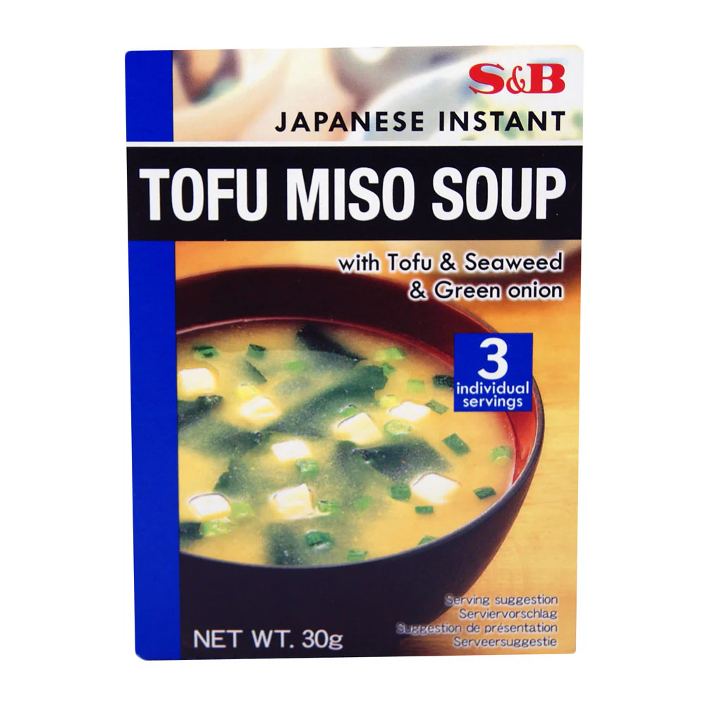 S&B Instant Tofu Miso Soup - 3 x 10g