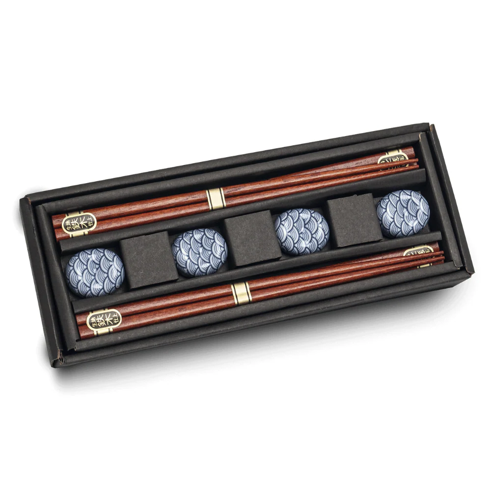 Seigaiha Chopsticks Set - 4 Pairs