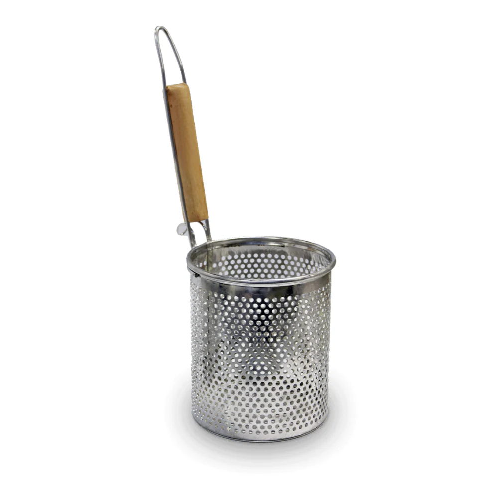 Stainless Steel Noodle Colander Wooden Handle