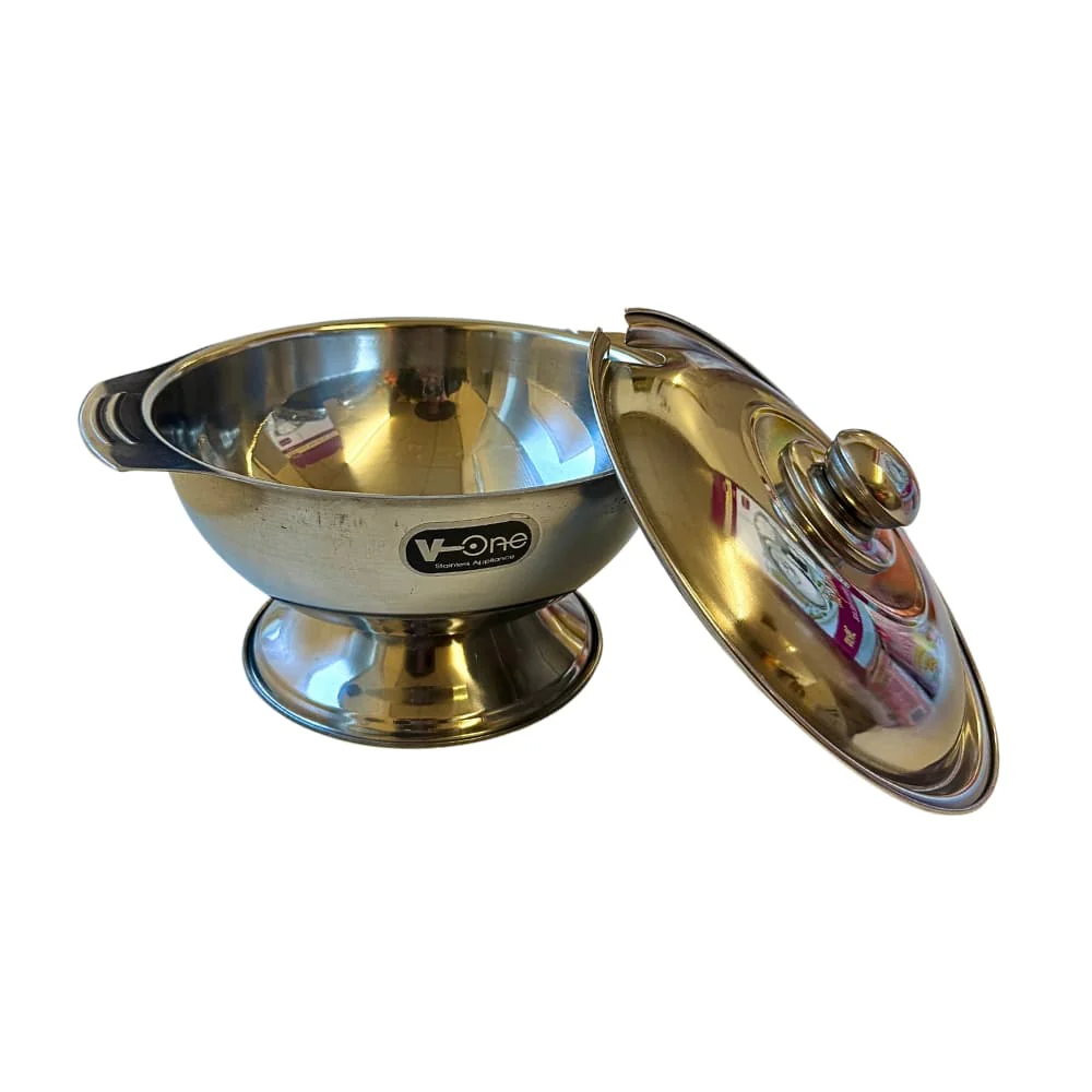Stainless Steel Rice Serving Bowl - 20cm