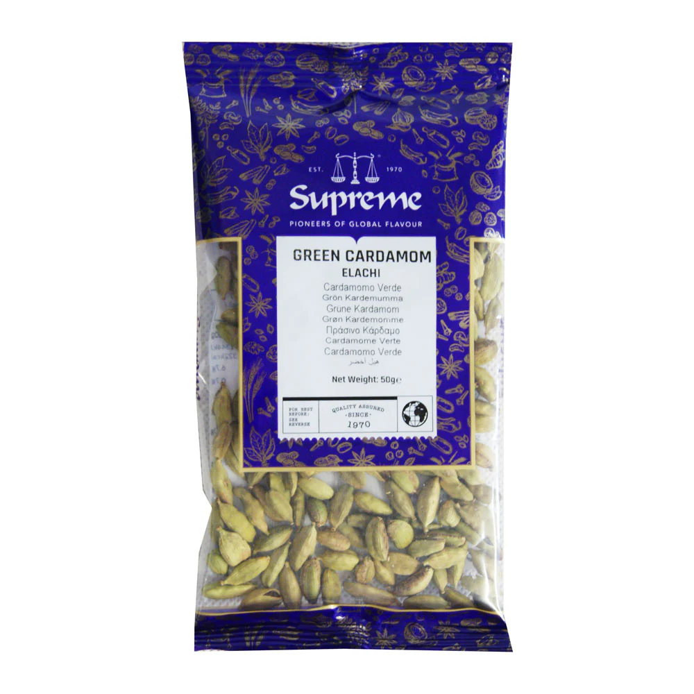 Supreme Green Cardamoms - 50g