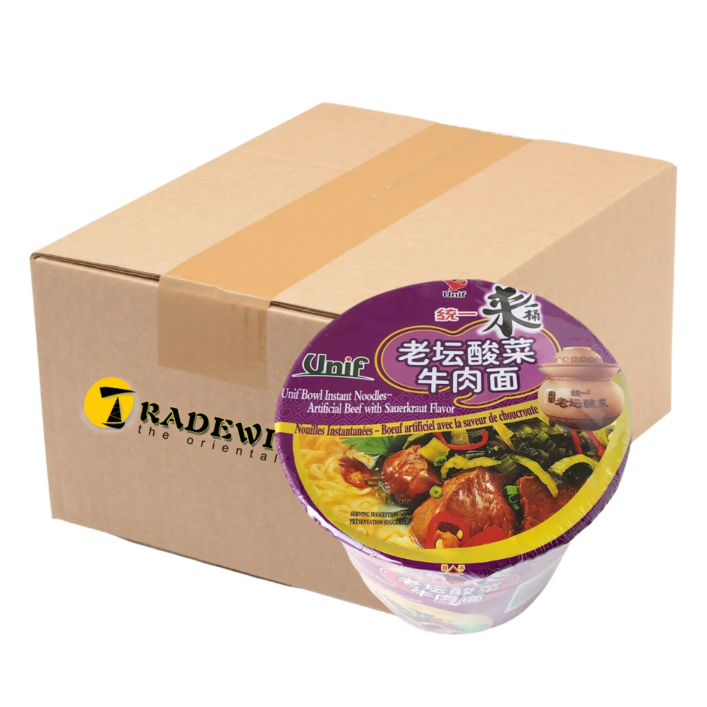 Unif Beef & Sauerkraut Bowl Noodles - 12x125g