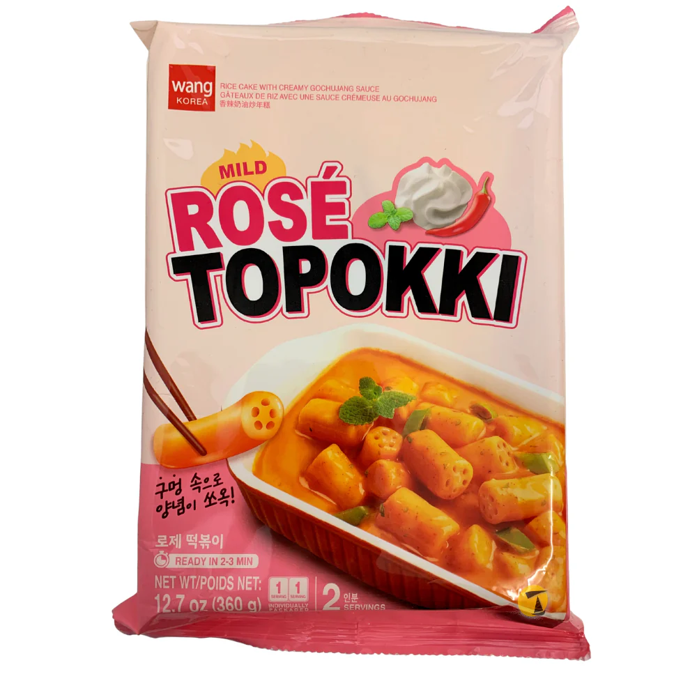 Wang Rose Topokki Rice Cake with Gochujang Sauce - 360g - BB: 23/03/2026